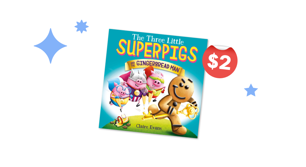 SHOP NOW $2 Book of the Week - The Three Little Superpigs and the Gingerbread Man