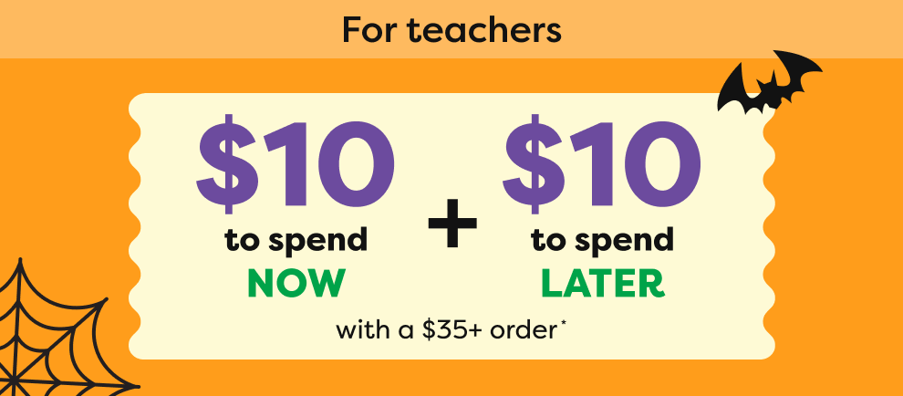 $10 to sepnd NOW + $10 to spend LATER with a $35+ order*