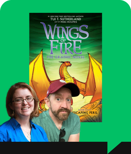 Tui T. Sutherland and Mike Holmes SV-Tui T. Sutherland and Mike Holmes-event Image