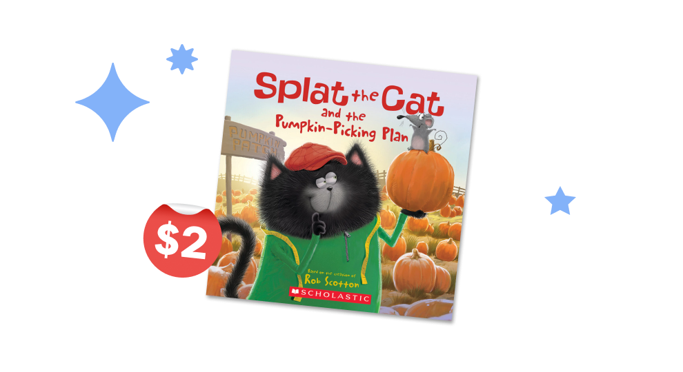 $2 Book of the Week - Splat the Cat and the Pumpkin-Picking Plan